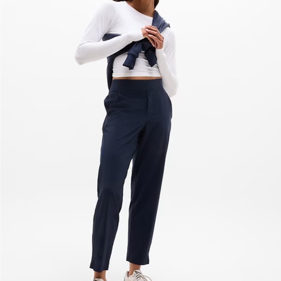 Athleta Brooklyn navy Blue Ankle Pants size 6 - Picture 3 of 5